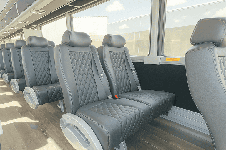 interior of Charter Bus Rental Augusta charter bus